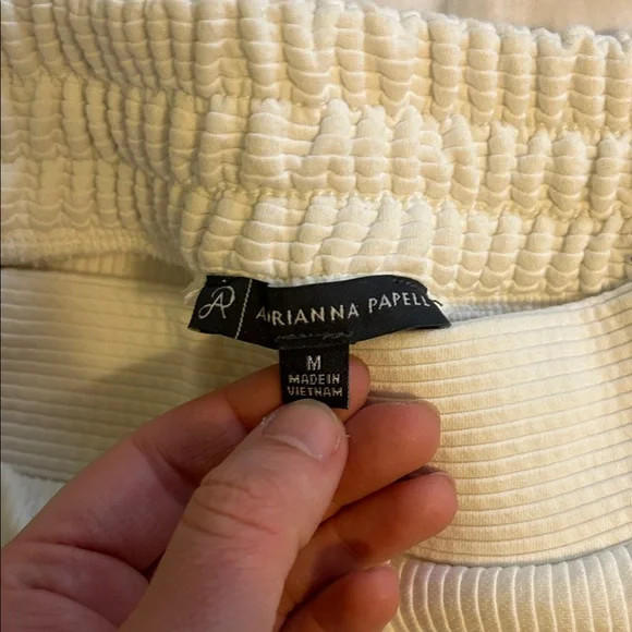 Adrianna Papell Cream Cropped Pants - Picture 4 of 4